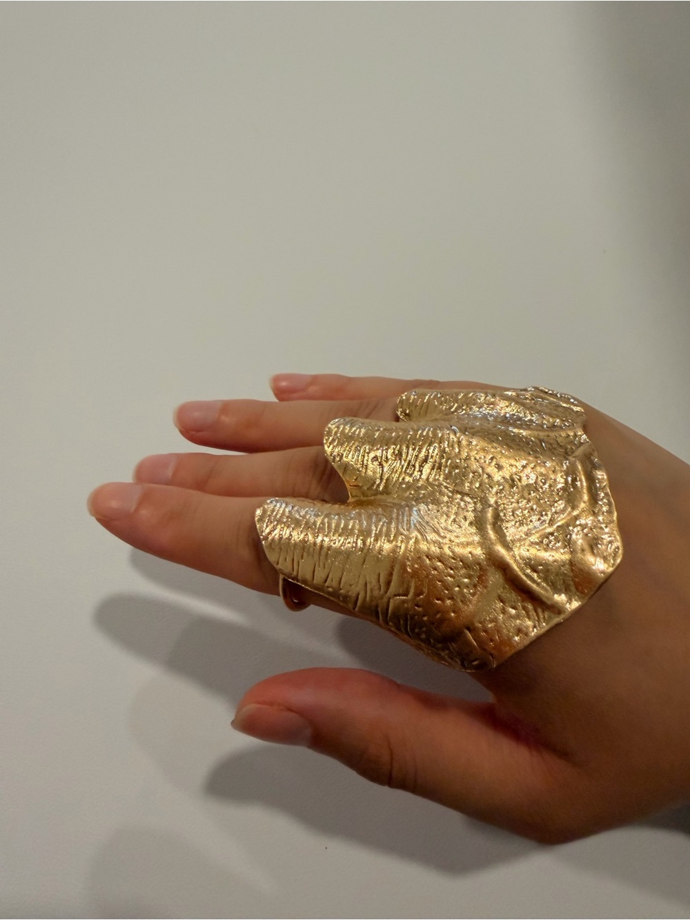 Sculptural Gold Statement Ring - Picture 8 of 8